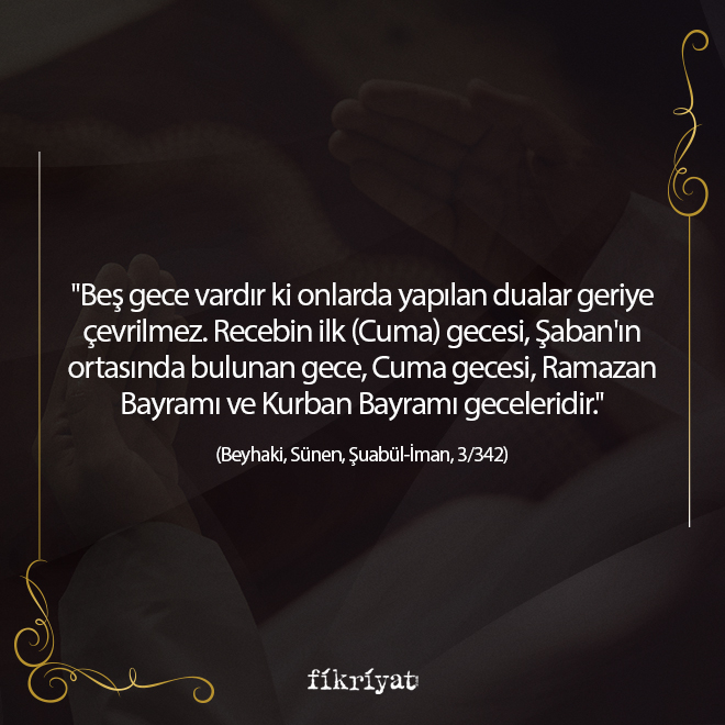 Miraç kandili duası Galeri Fikriyat Gazetesi