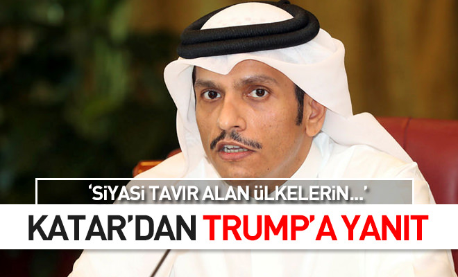 Katar’dan Trump’a yanıt