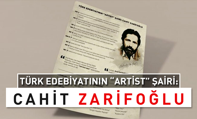 Türk edebiyatının Artist şairi: Cahit Zarifoğlu