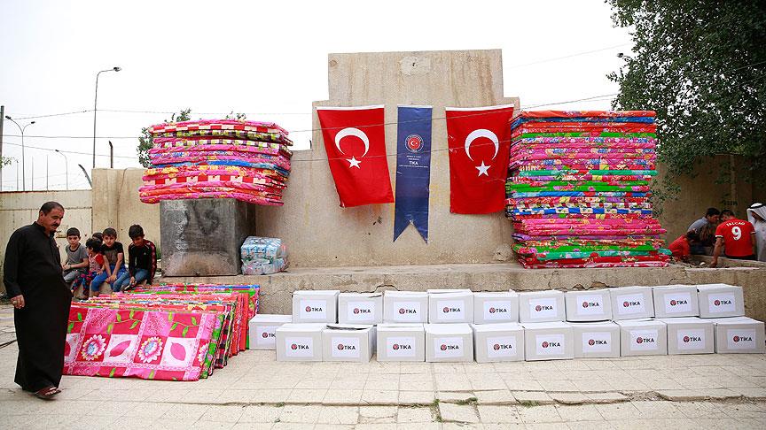 Iraklı Türkmenlere TİKA’dan gıda yardımı
