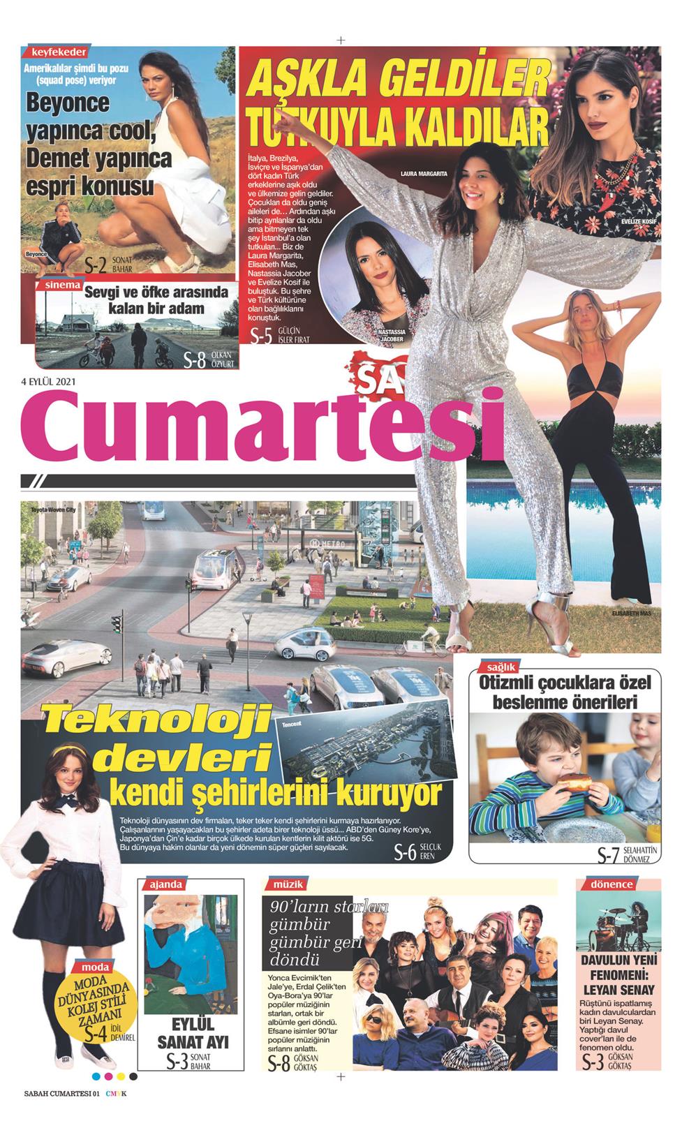 04 Eylül 2021 Cumartesi - Sabah Günaydın gazetesi manşet