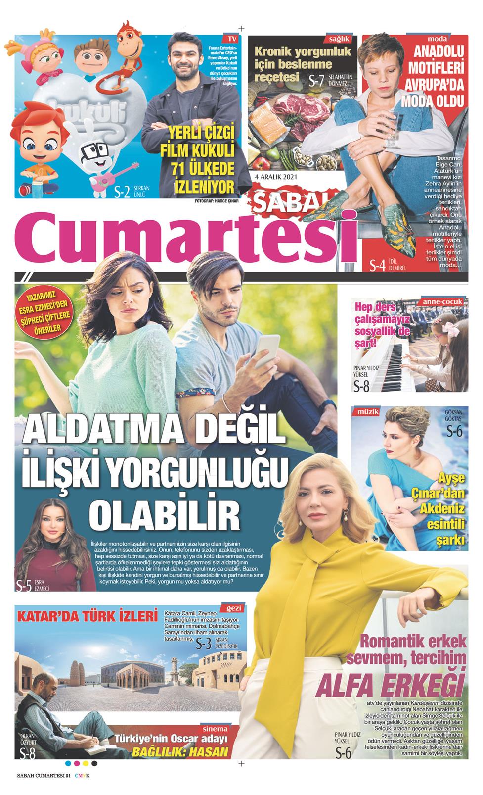 04 Aralık 2021 Cumartesi - Sabah Günaydın gazetesi manşet