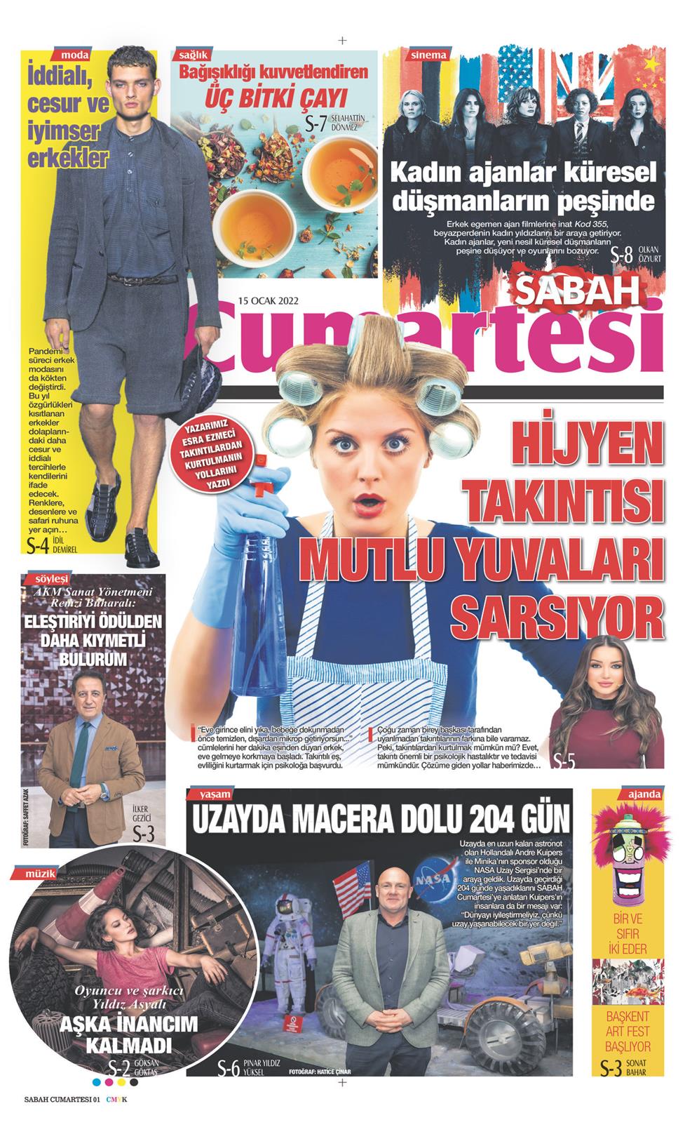 15 Ocak 2022 Cumartesi - Sabah Günaydın gazetesi manşet