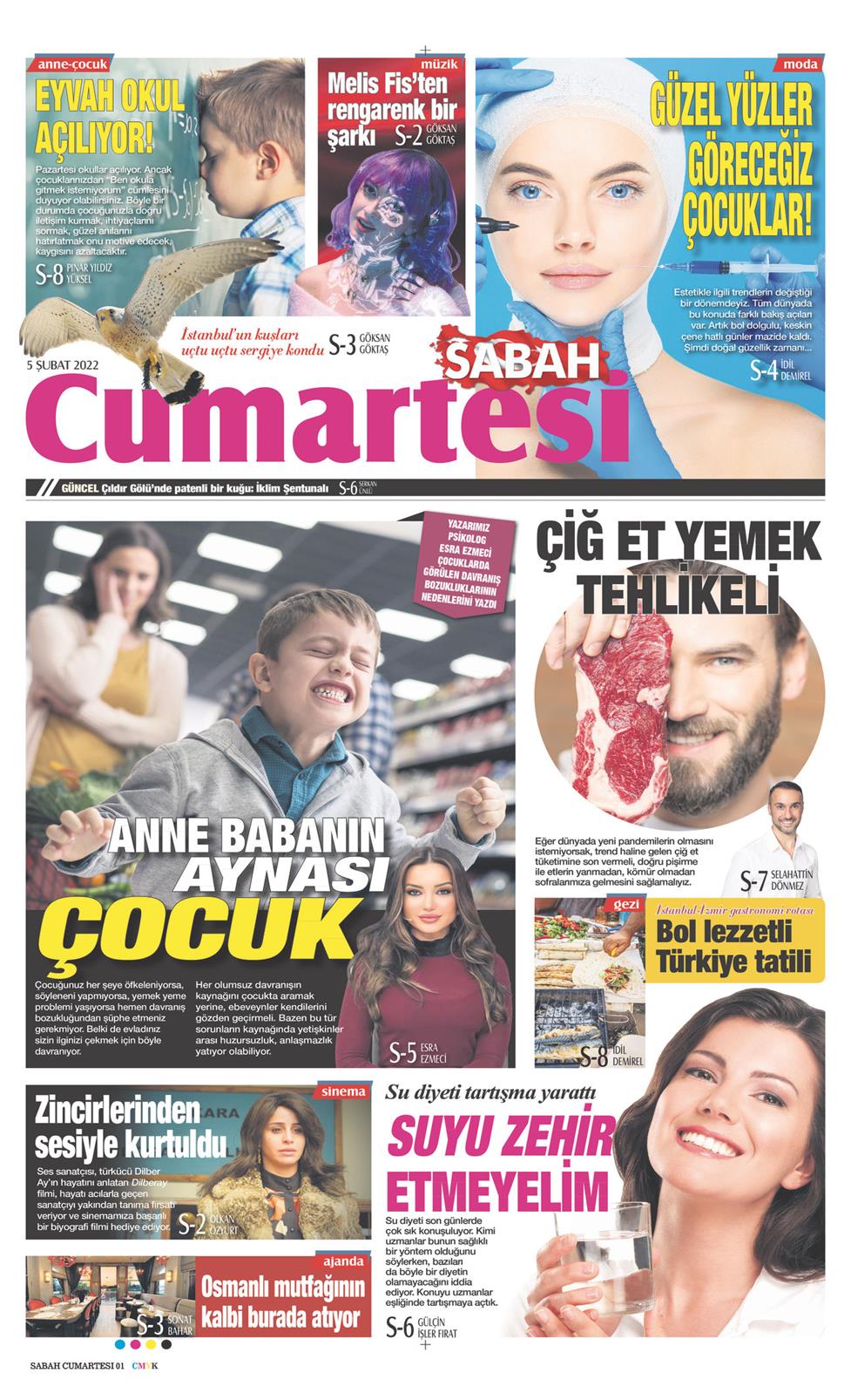 05 Şubat 2022 Cumartesi - Sabah Günaydın gazetesi manşet