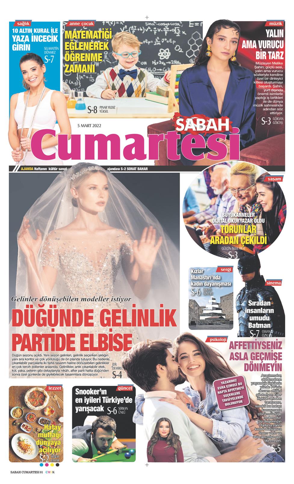 05 Mart 2022 Cumartesi - Sabah Günaydın gazetesi manşet