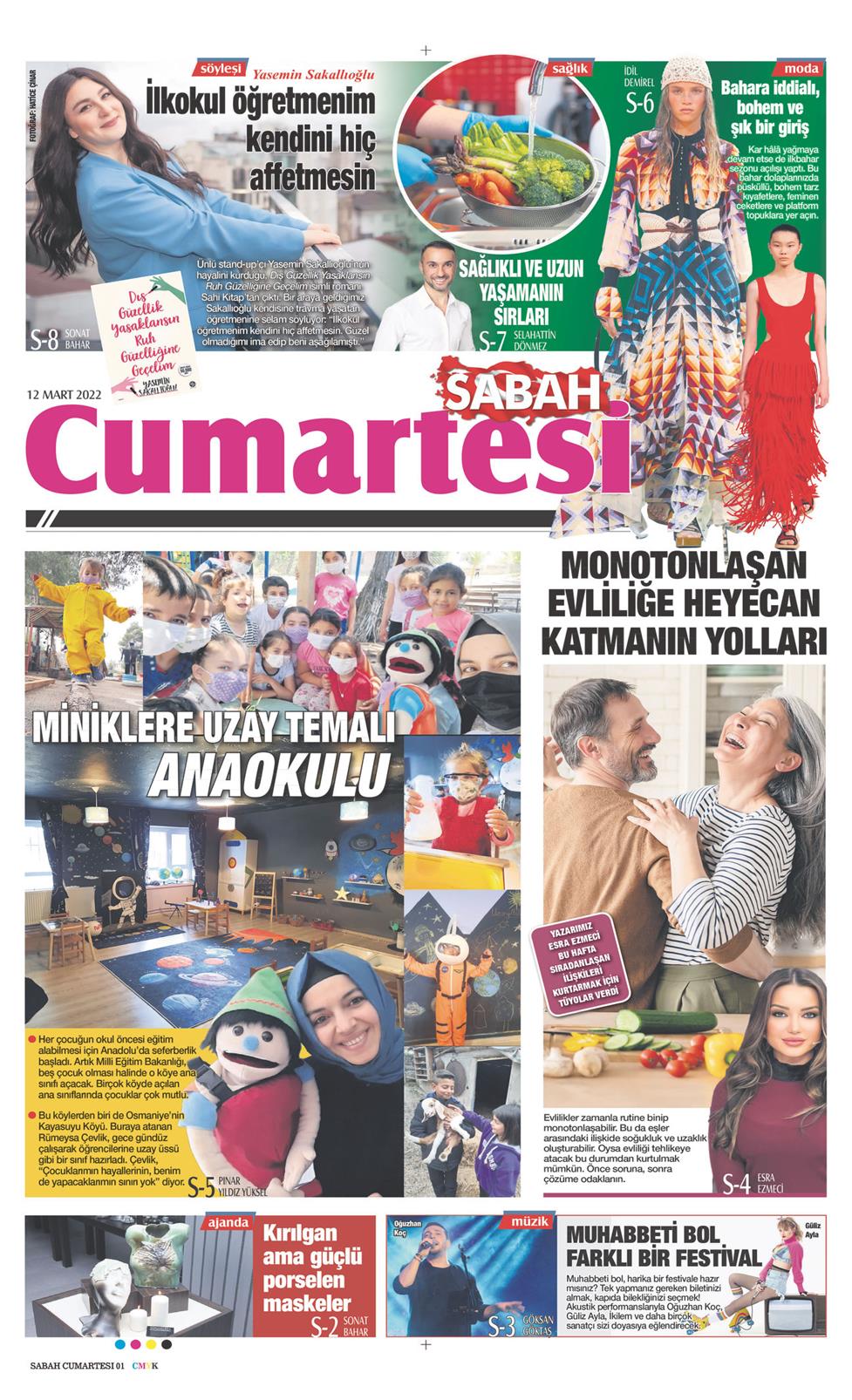 12 Mart 2022 Cumartesi - Sabah Günaydın gazetesi manşet