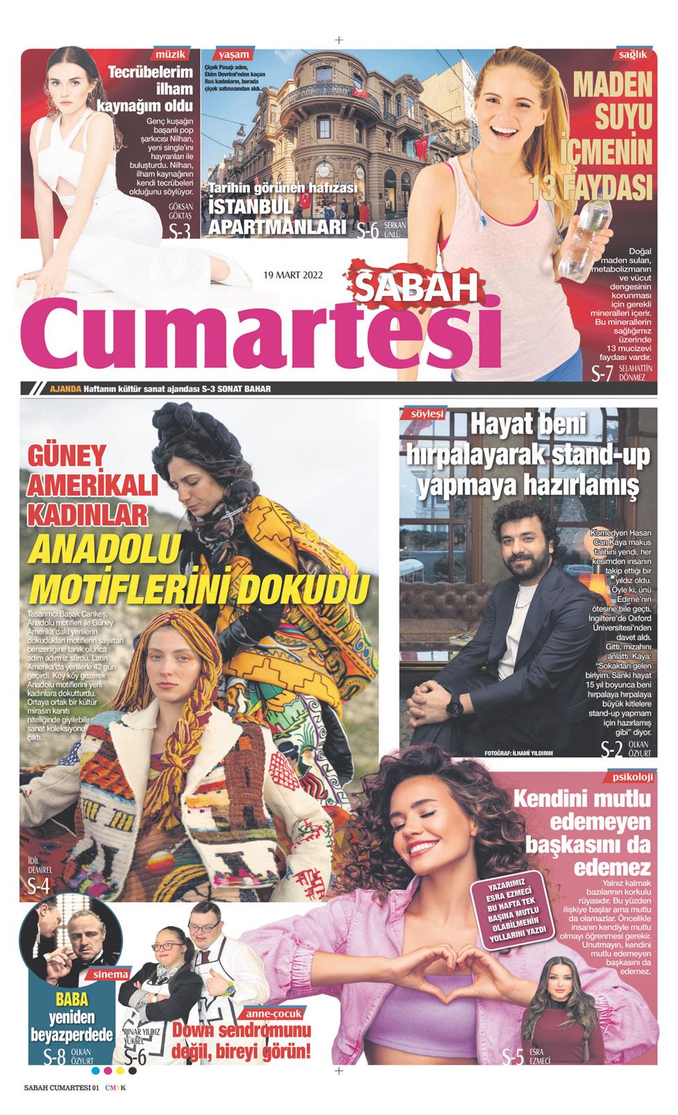 19 Mart 2022 Cumartesi - Sabah Günaydın gazetesi manşet