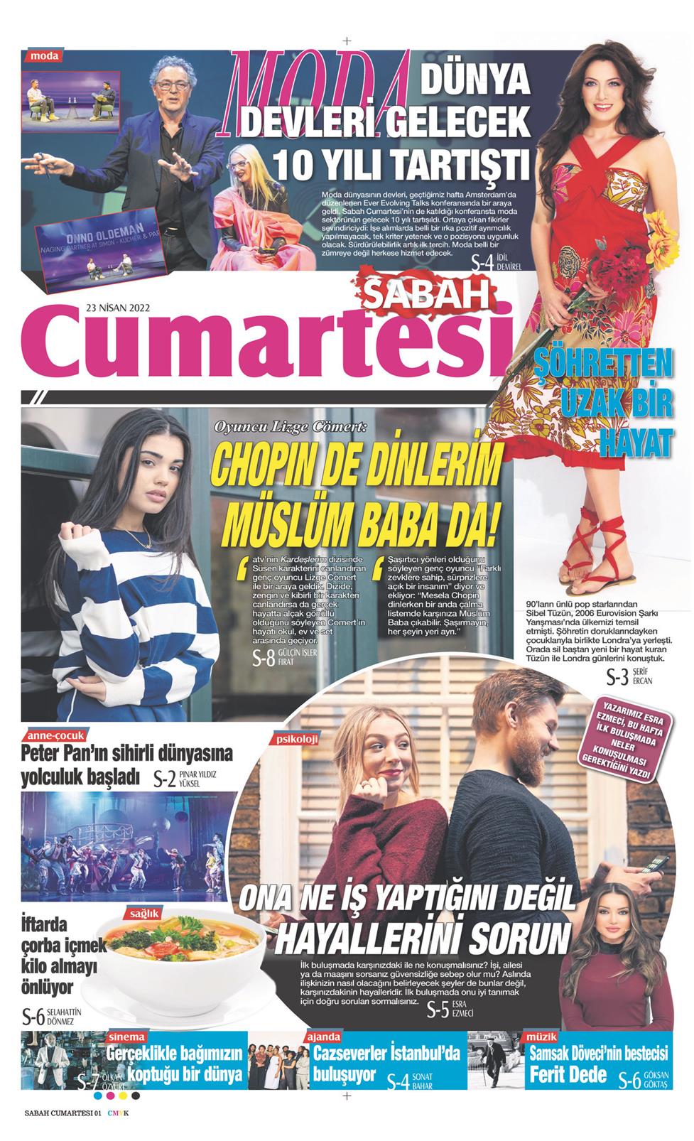 23 Nisan 2022 Cumartesi - Sabah Günaydın gazetesi manşet