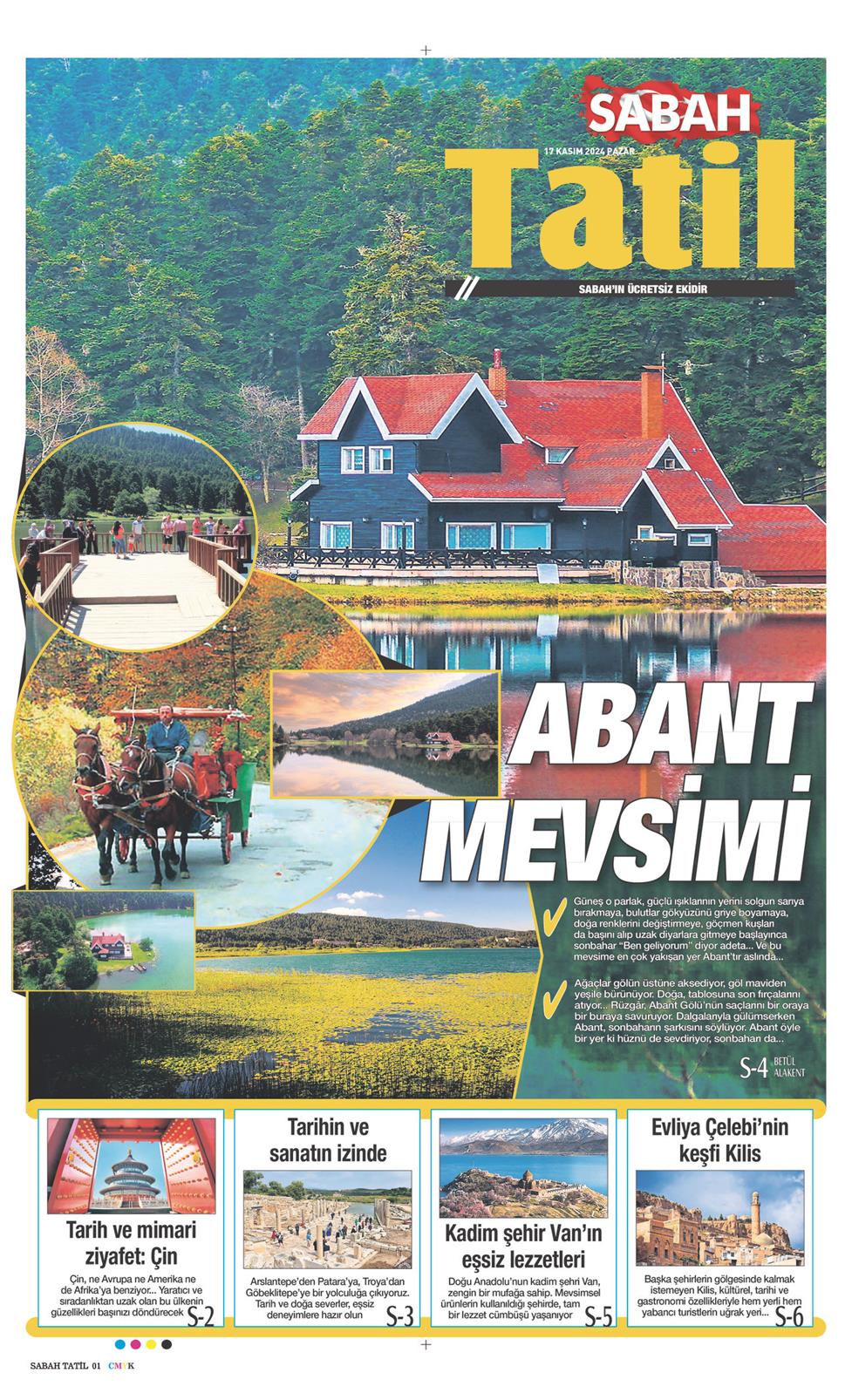 17 Kasım 2024 Pazar - Sabah Tatil gazetesi manşet