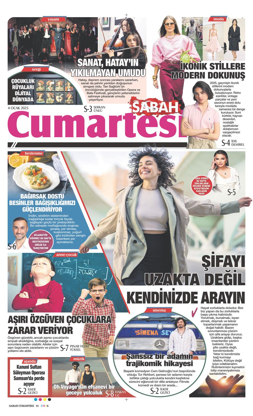04 Ocak 2025 Cumartesi - Sabah Günaydın gazetesi manşet