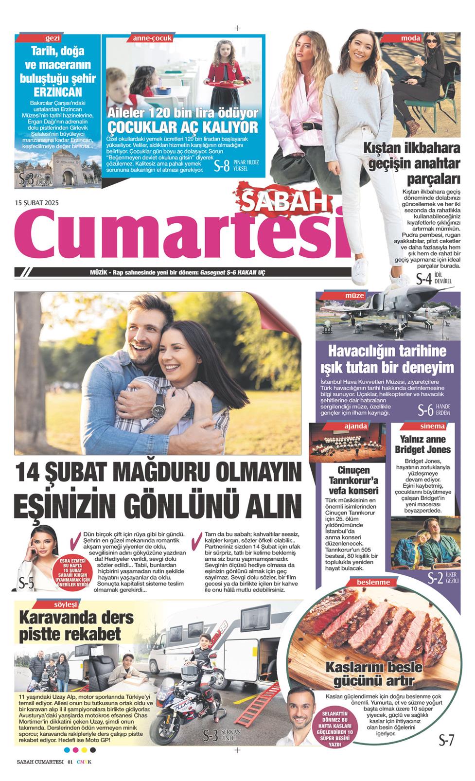 15 Şubat 2025 Cumartesi - Sabah Günaydın gazetesi manşet