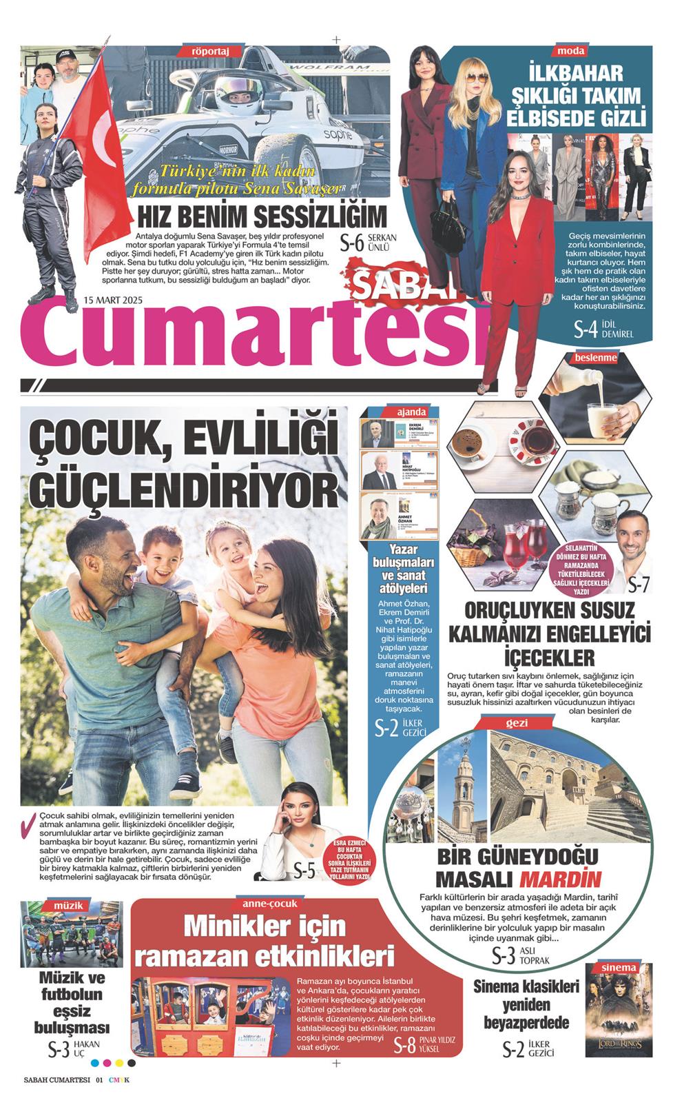15 Mart 2025 Cumartesi - Sabah Günaydın gazetesi manşet