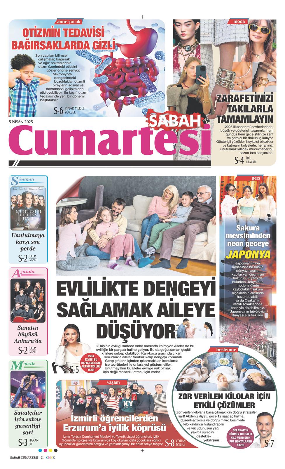05 Nisan 2025 Cumartesi - Sabah Günaydın gazetesi manşet
