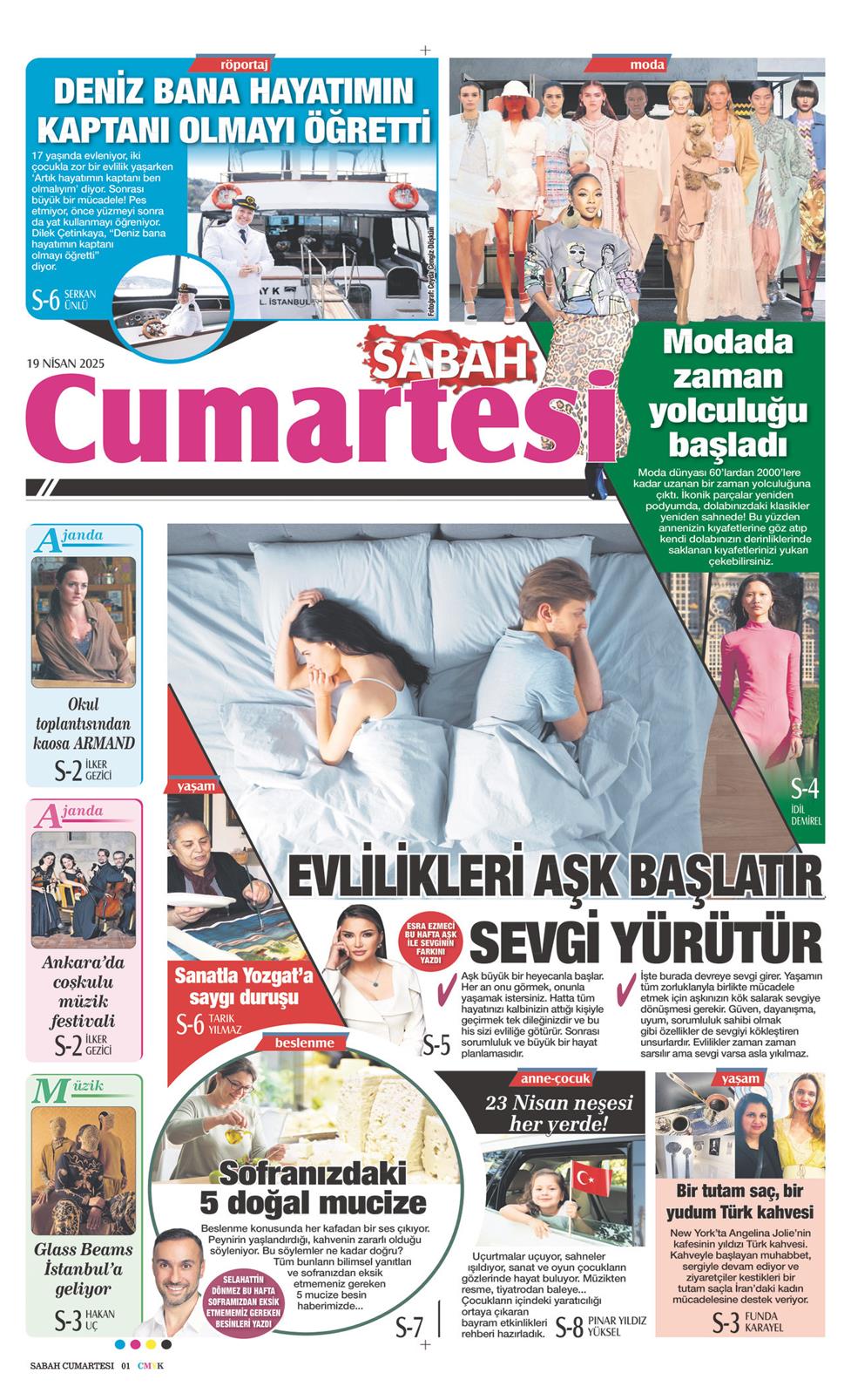 19 Nisan 2025 Cumartesi - Sabah Günaydın gazetesi manşet