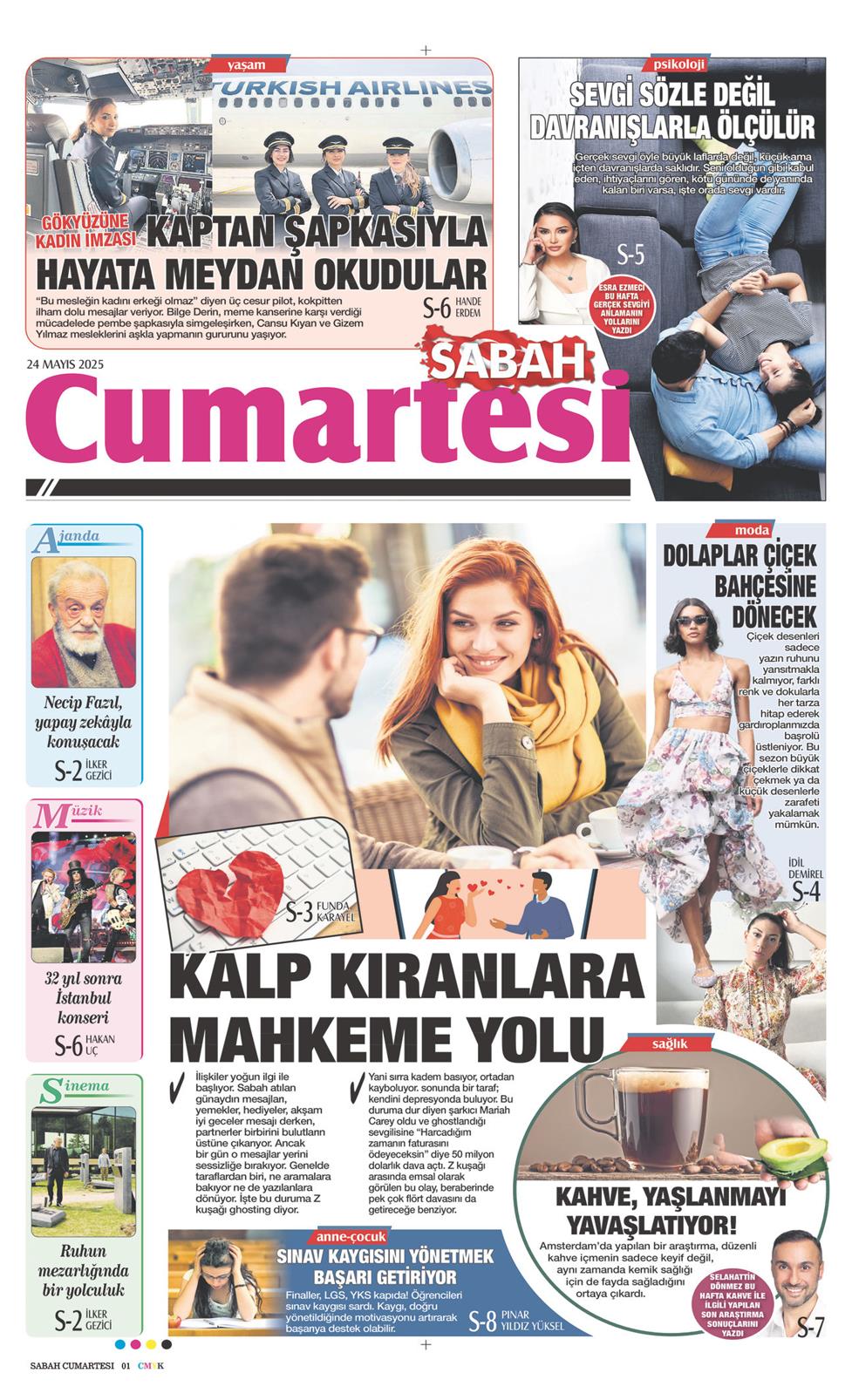 24 Mayıs 2025 Cumartesi - Sabah Günaydın gazetesi manşet