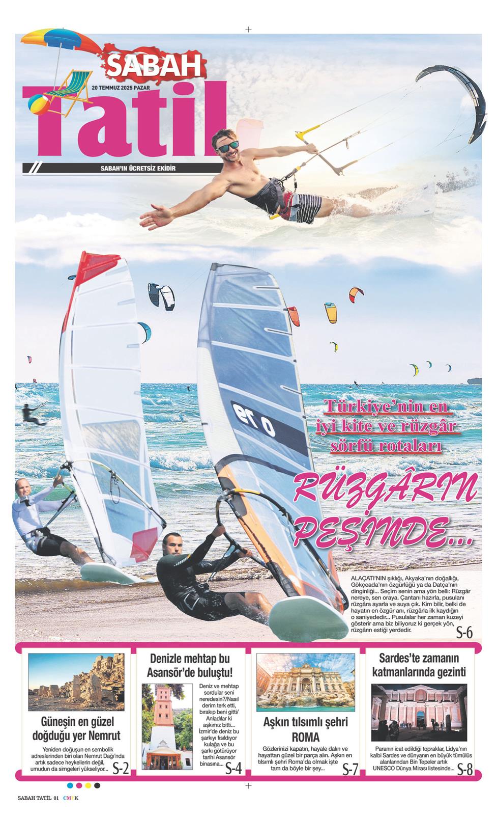 20 Temmuz 2025 Pazar - Sabah Tatil gazetesi manşet