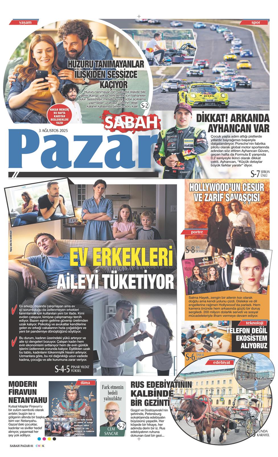 03 Ağustos 2025 Pazar - Sabah Pazar gazetesi manşet