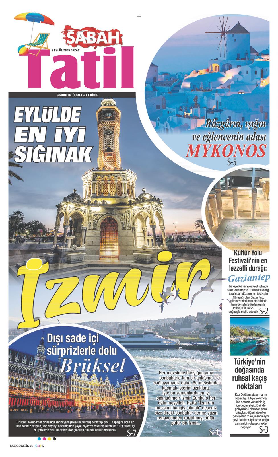 07 Eylül 2025 Pazar - Sabah Tatil gazetesi manşet