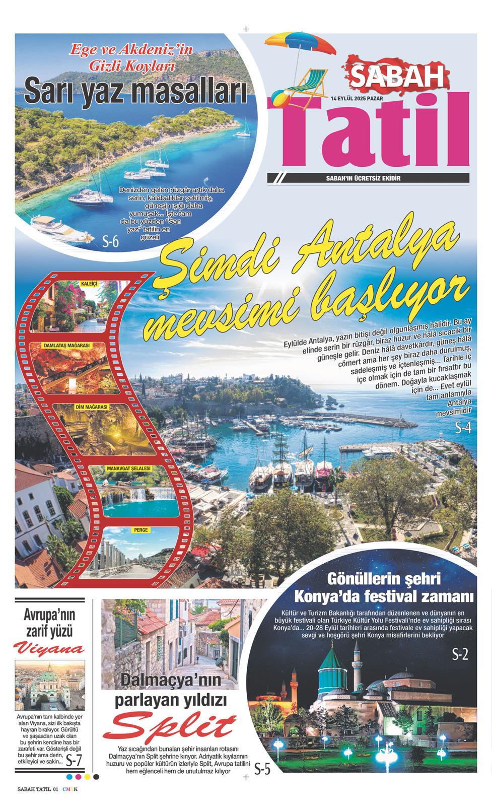 14 Eylül 2025 Pazar - Sabah Tatil gazetesi manşet