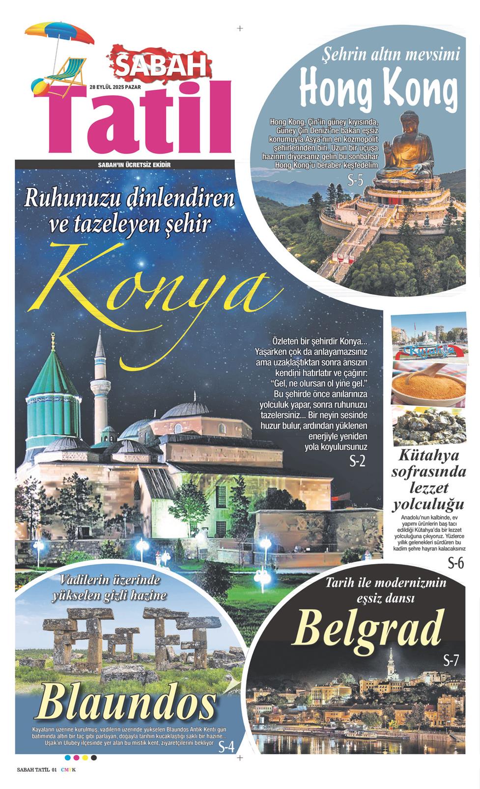 28 Eylül 2025 Pazar - Sabah Tatil gazetesi manşet