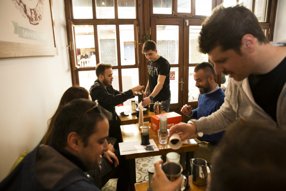 Balat�ta bir kahve atölyesi