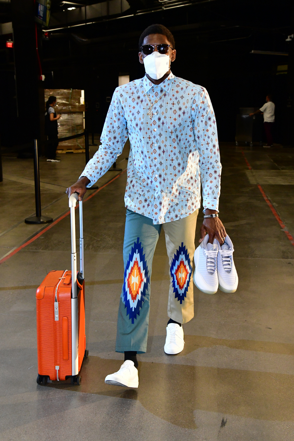 Axel Toupane styling in Louis Vuitton