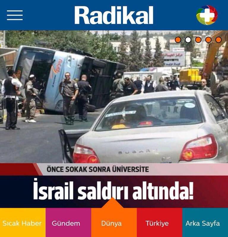 İsrail yandaşı Radikal!