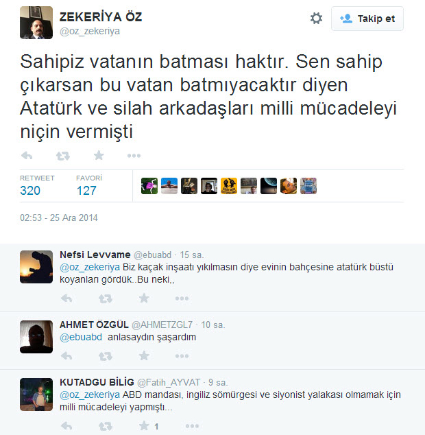 Zekeriya Öz Twitter’da rezil oldu