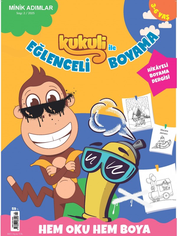 KUKULİ İLE EĞLENCELİ BOYAMA SAYI 1