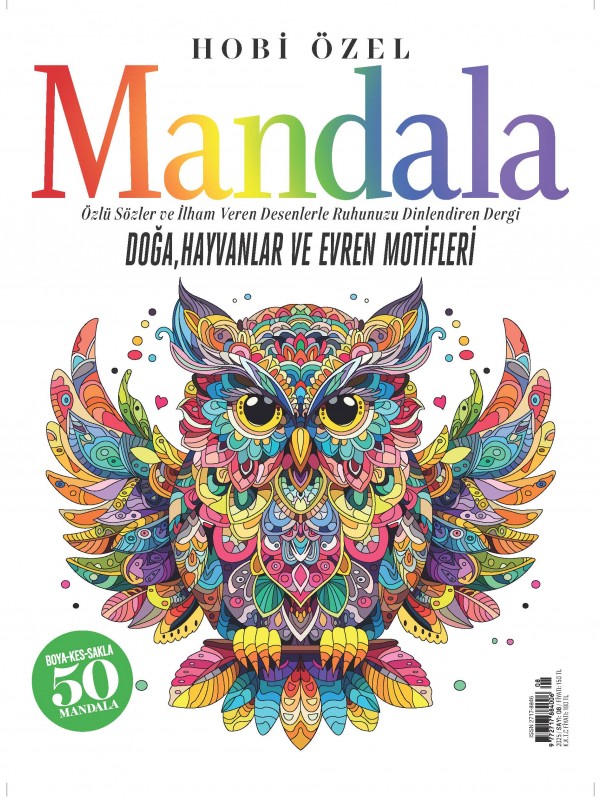 MANDALA DOĞA. HAYVANLAR VE EVREN MOTİFLERİ