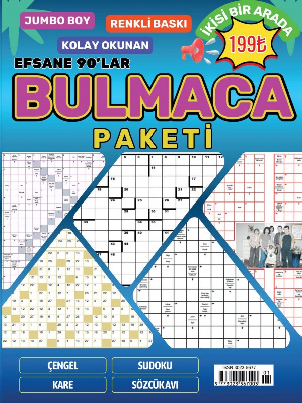 EFSANE 90'LAR BULMACA PAKETİ