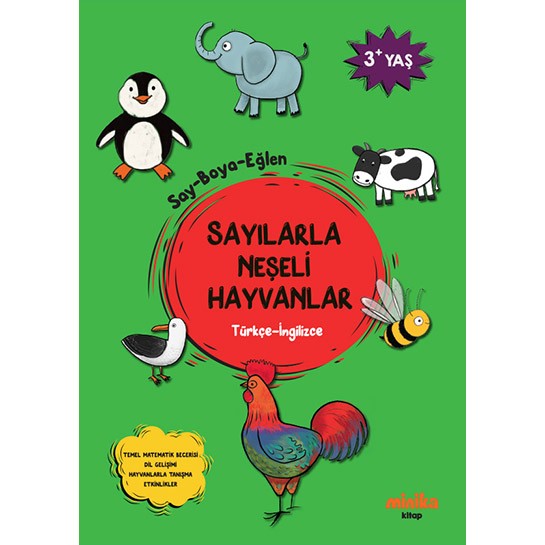 Sayılarla Neşeli Hayvanlar (Türkçe-İngilizce)