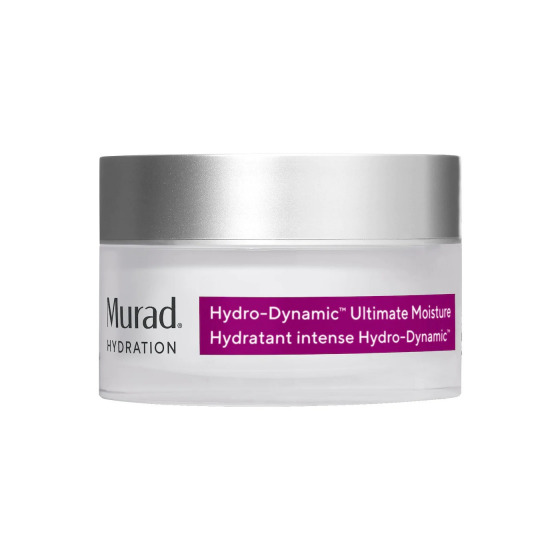 Murad - Hydro-Dynamic® Ultimate Moisture This ultra-rich, yet lightweight cream that absorbs and binds water to the skin when applied, provides the skin with the intense moisture it needs with coconut extracts and hyaluronic acid.