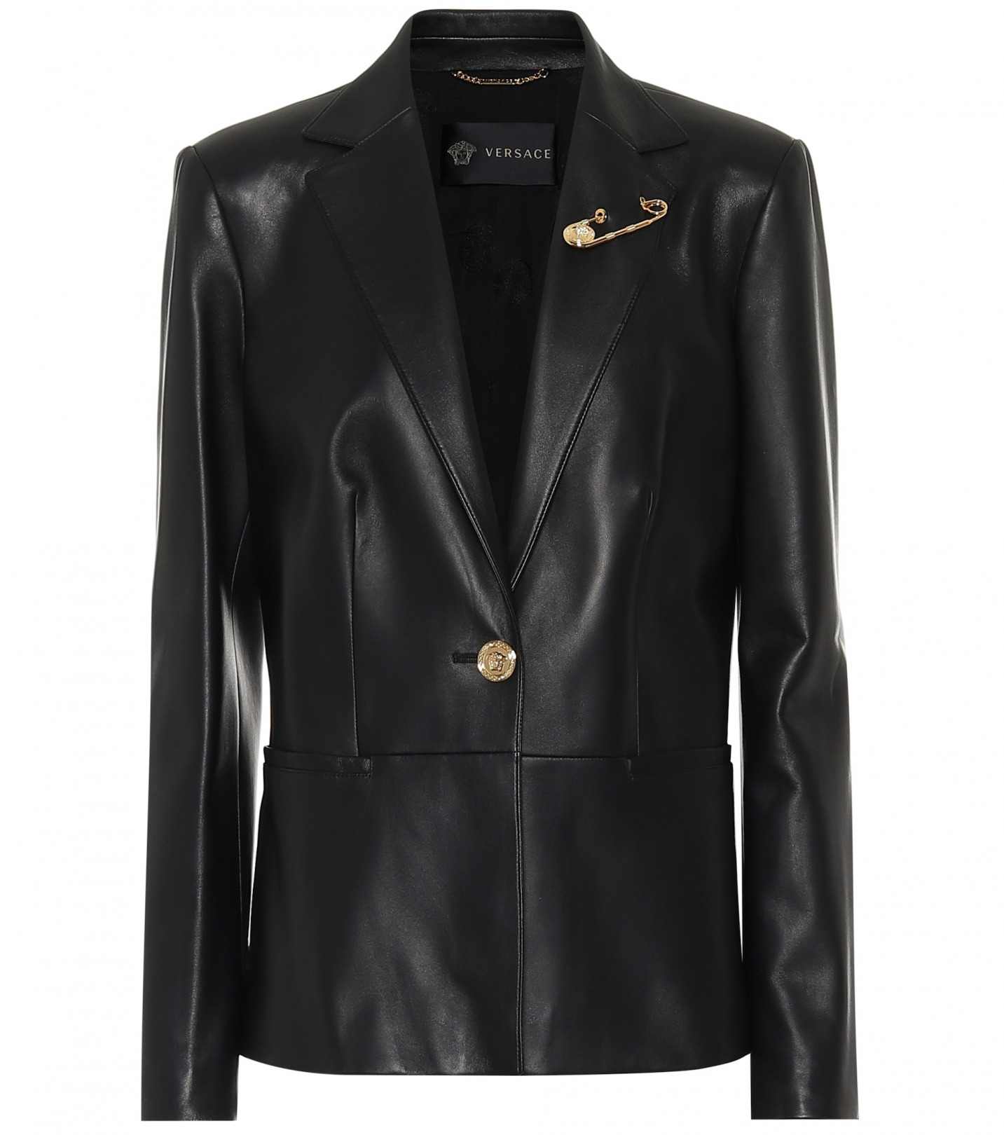 Gianni Versace кожаный пиджак