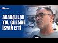 Seyhan’da bozuk yol tepkisi! Vatandaşlar yollara beton döktü